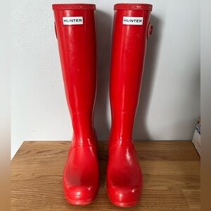 Hunter Women's Original Tall Gloss Rain Boots US 7M/8F
